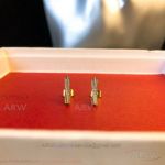 AAA Fake Celine All Gold Diamond Strip Earrings